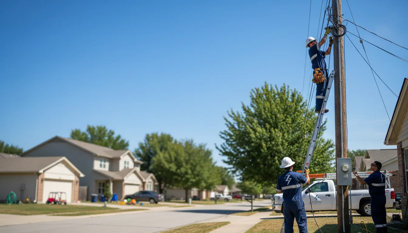Residential electrician providing installation services in Blue Springs, NE